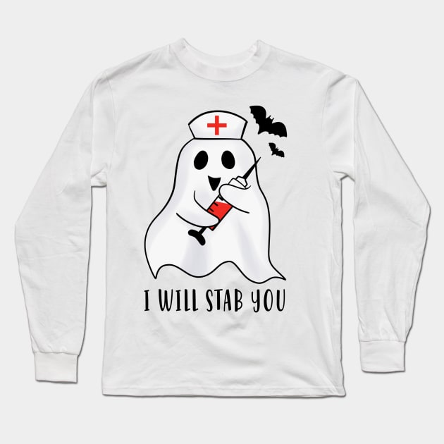 I WILL STAB YOU Long Sleeve T-Shirt by ButterflyX